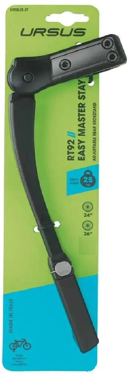 Ursus Verstelbare Fietsstandaard - Zwart - 33,5cm