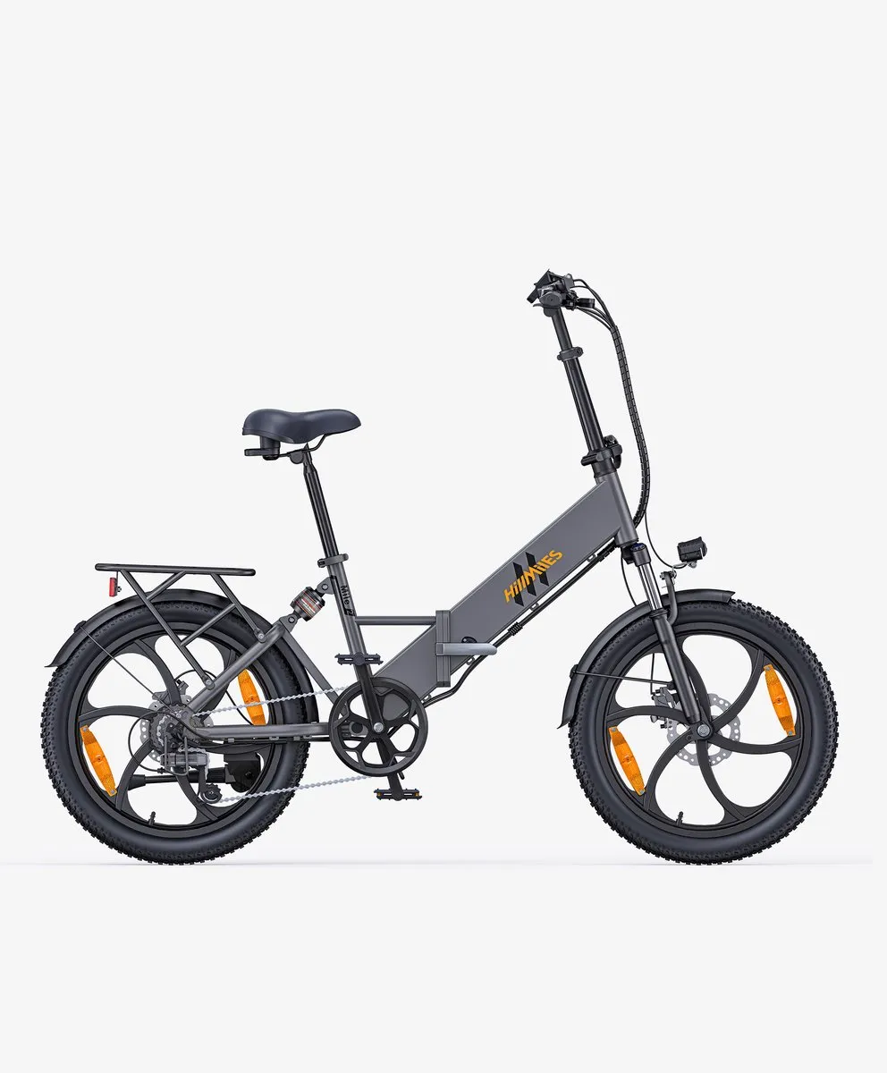 HillMiles Mile 2 E-Bike 20" - 250W - 60km Actieradius - Grijs