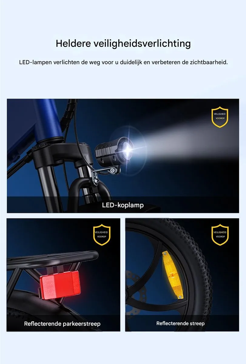 HillMiles Mile 2 E-Bike 20" - 250W - 60km Actieradius - Grijs
