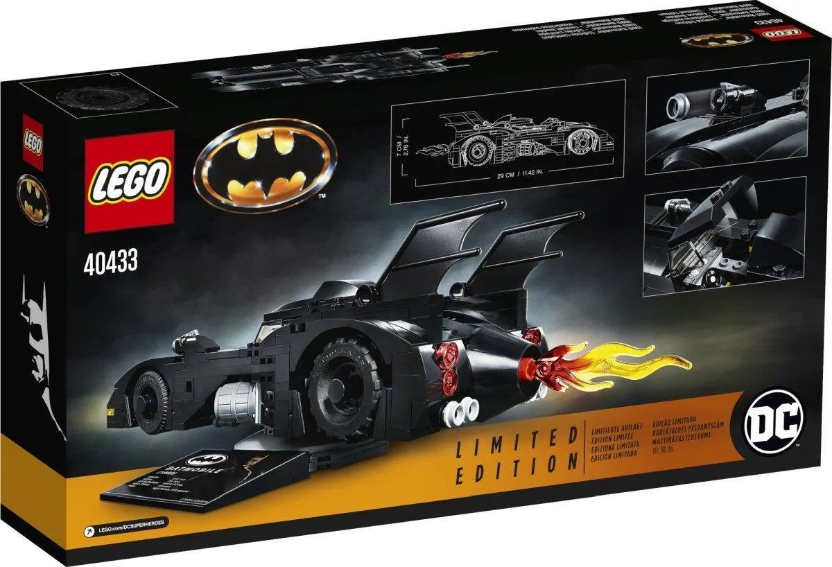LEGO Batman 1989 Batmobile Limited Edition 40433 - 366 Stukken