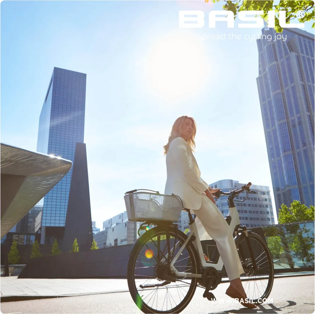 Basil Cento Tech Fiber Fietsmand Nordlicht MIK - Blauwzilver - LED verlichting