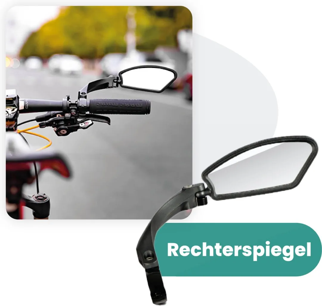 Voltano Fietsspiegel Achteruitkijkspiegel Rechts
