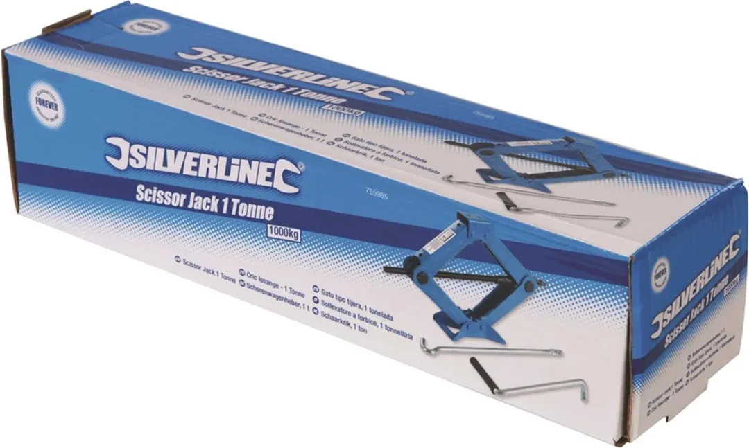 Silverline Schaarkrik 1 Ton - Blauw