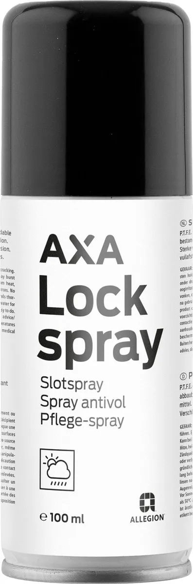 AXA Slotspray Onderhoudsspray Fietssloten 100ml - Zwart