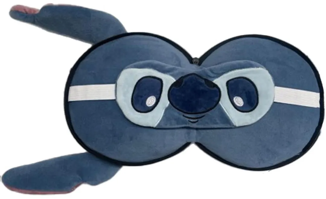 Disney Lilo & Stitch Neksteunkussen met Masker - Reiskussen