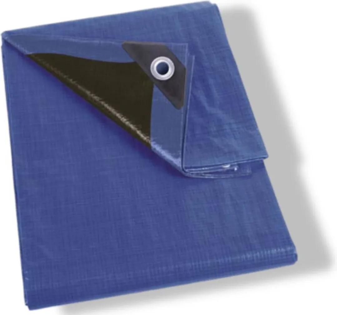 Perel Dekzeil 2x3m Blauw/Zwart - 180 g/m²