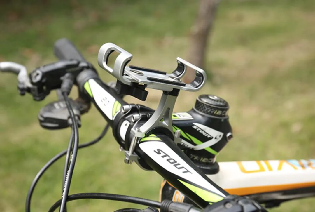 Voltano Telefoonhouder Fiets - 360° Draaibaar - Zilver