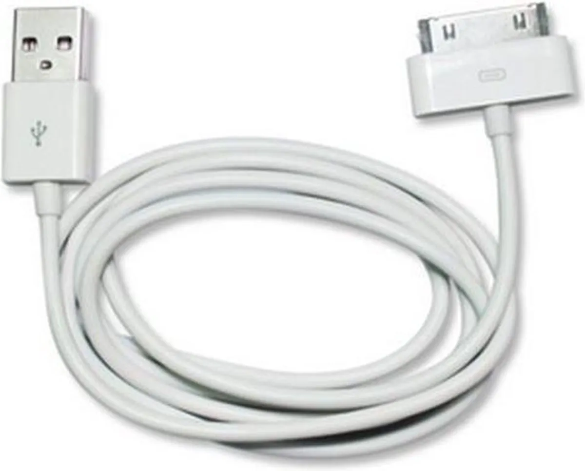 Apple iPhone 4/4S USB-kabel MA591G/B - 1m - Wit - afbeelding 4 van 6
