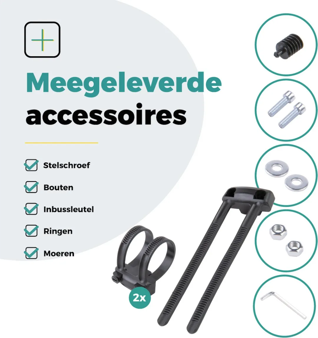 Voltano Ringslot Bevestigingsset - Zwart - Universeel