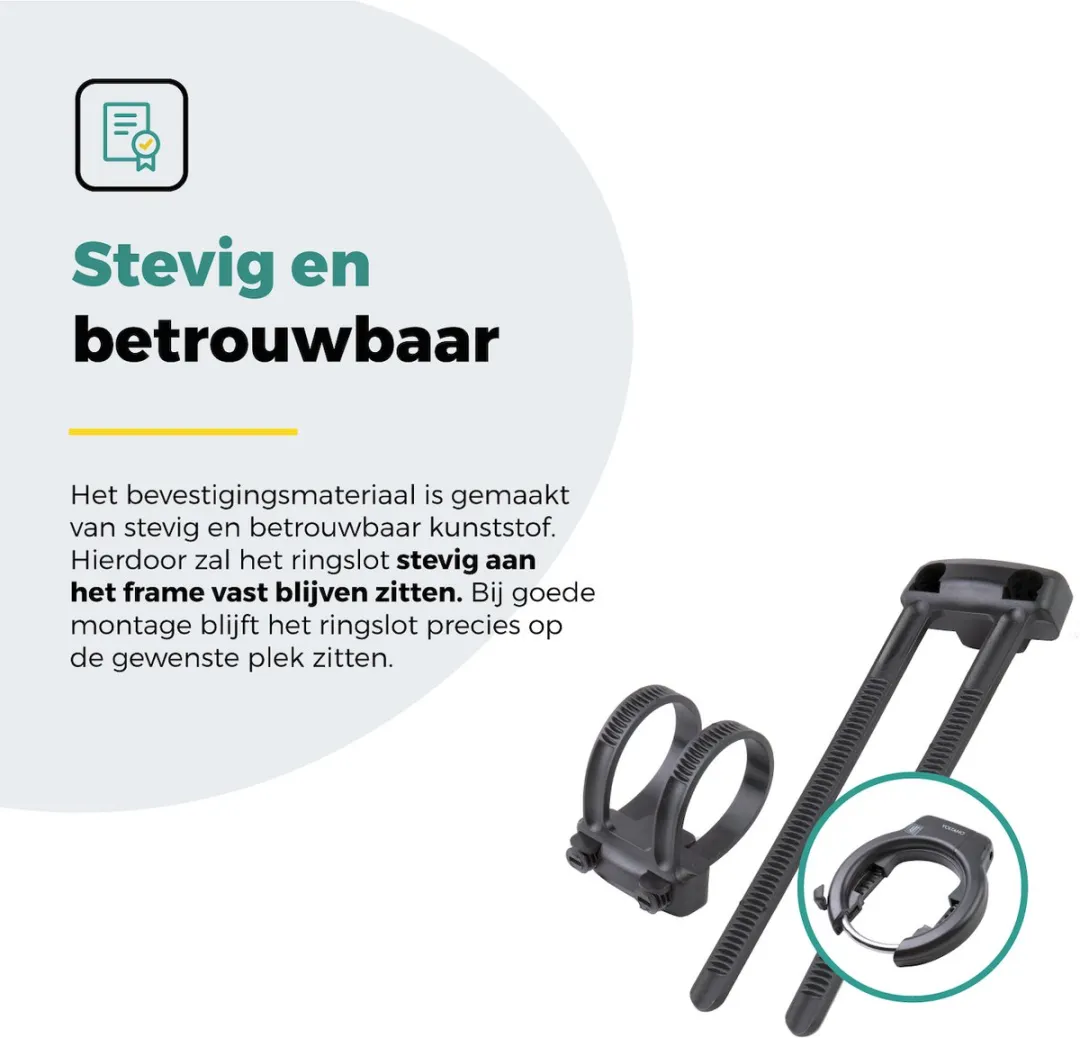Voltano Ringslot Bevestigingsset - Zwart - Universeel
