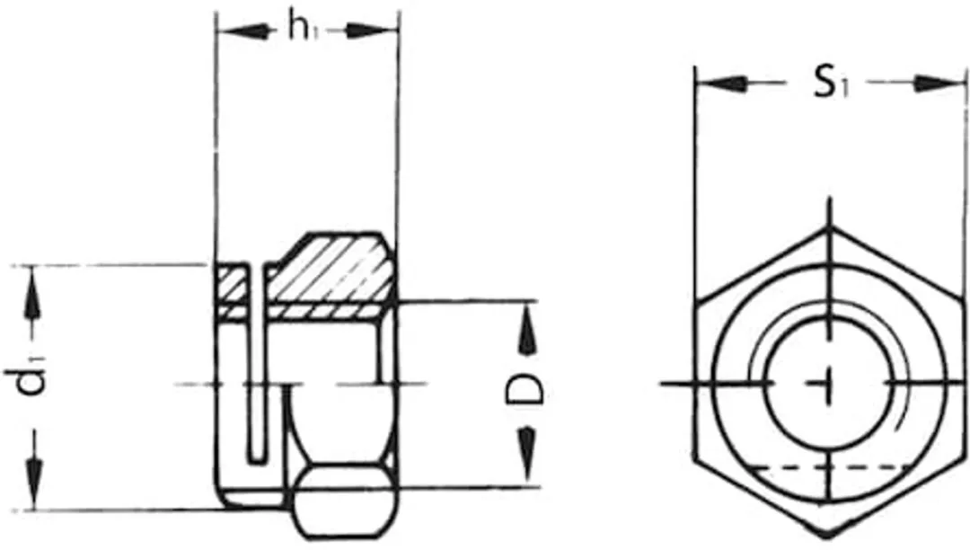 Würth Uitlaatkroonmoer DIN 14441 - 100 Stuks - Koper