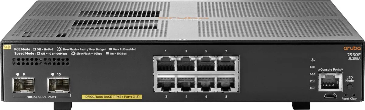 HP Aruba 2930F JL258A#ABB Switch