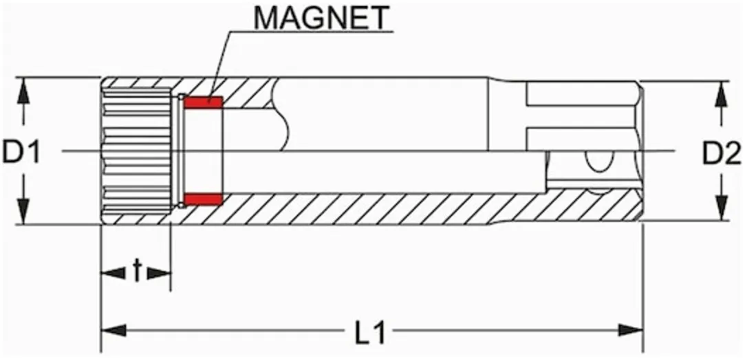 Würth 3/8" Bougiedopsleutel 14mm