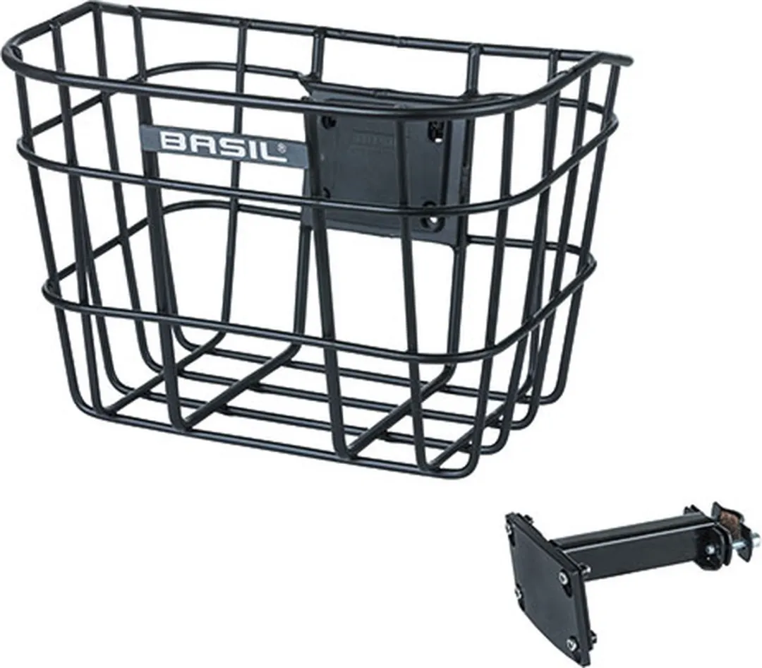 Basil Bremen Alu Fietsmand Voorop - 15.5L - Zwart