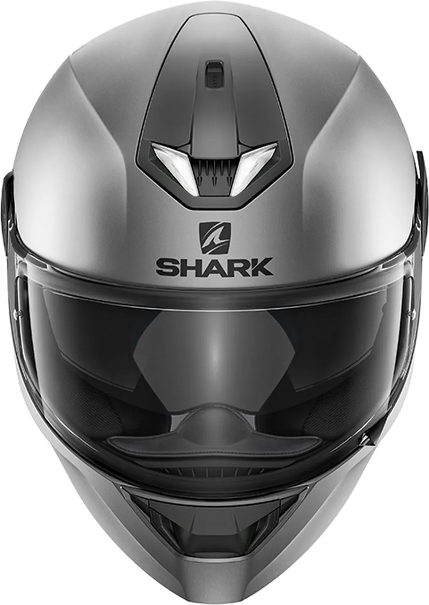 Shark Skwal 2.2 Blank Motorhelm - Mat Antraciet - Maat S