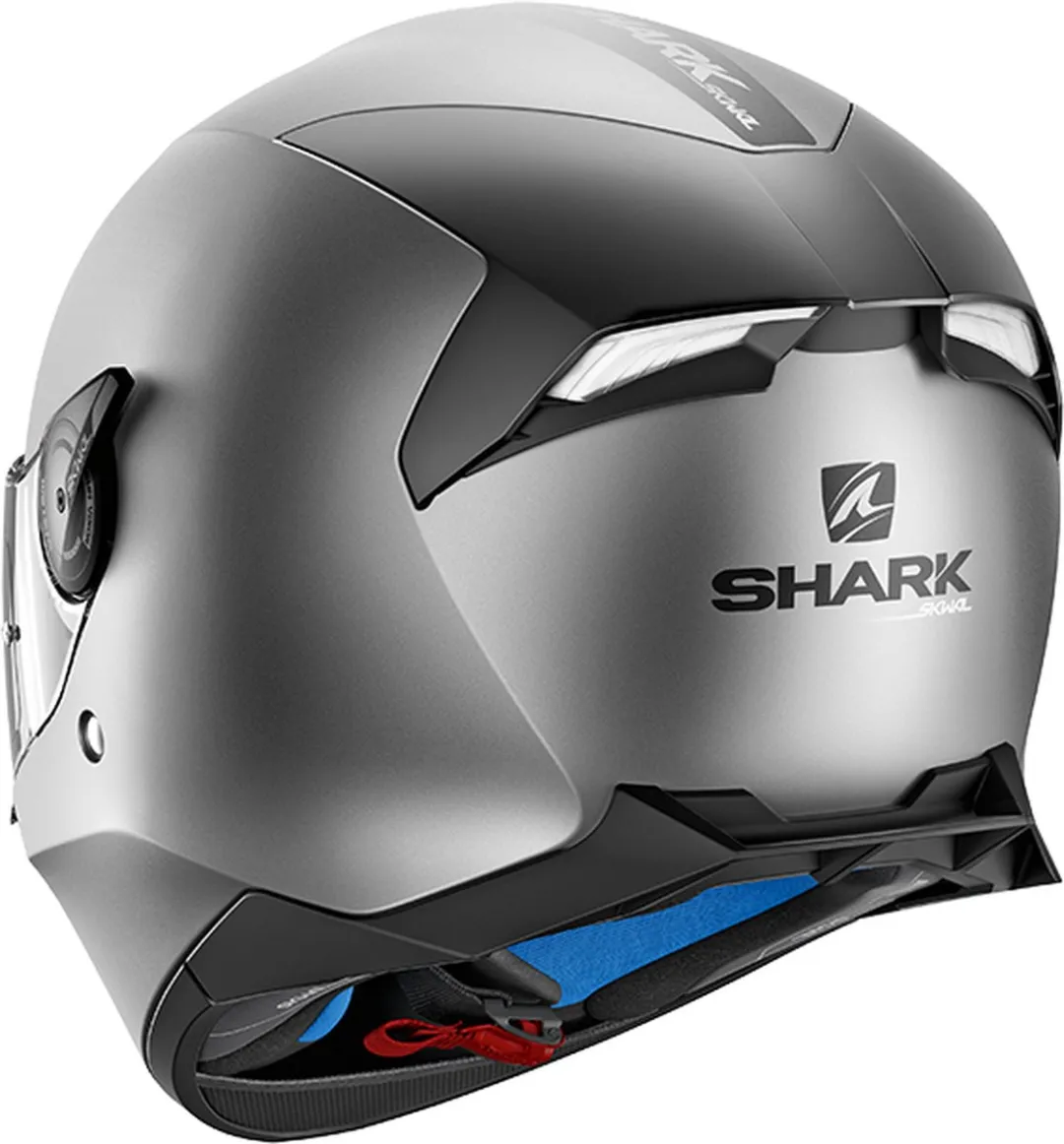 Shark Skwal 2.2 Blank Motorhelm - Mat Antraciet - Maat S