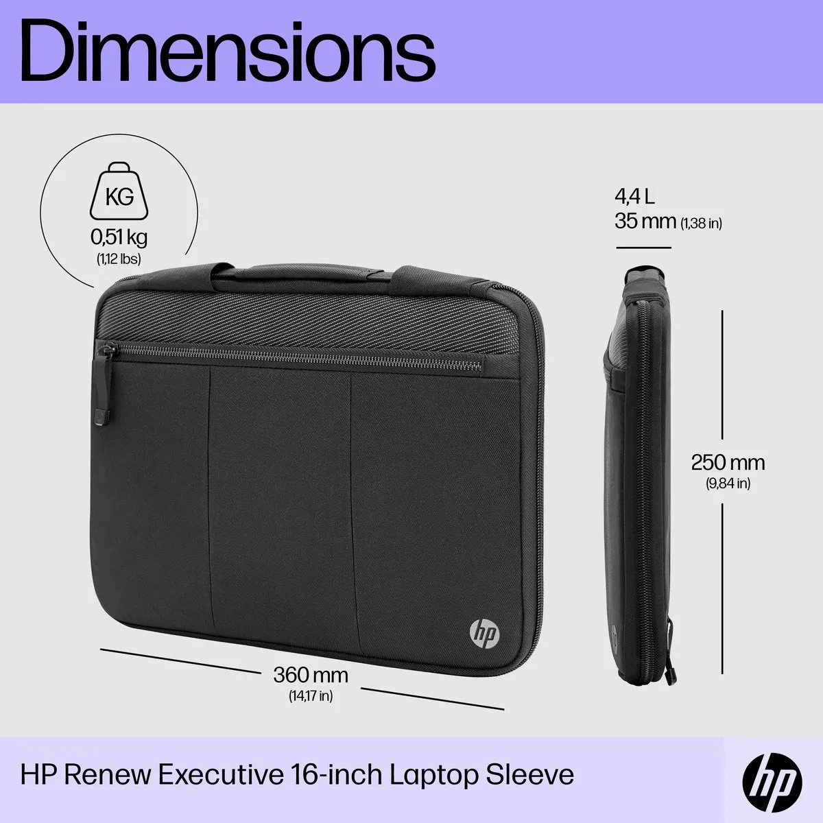 HP 6B8Y3AA Laptoptas - 14 inch - Zwart