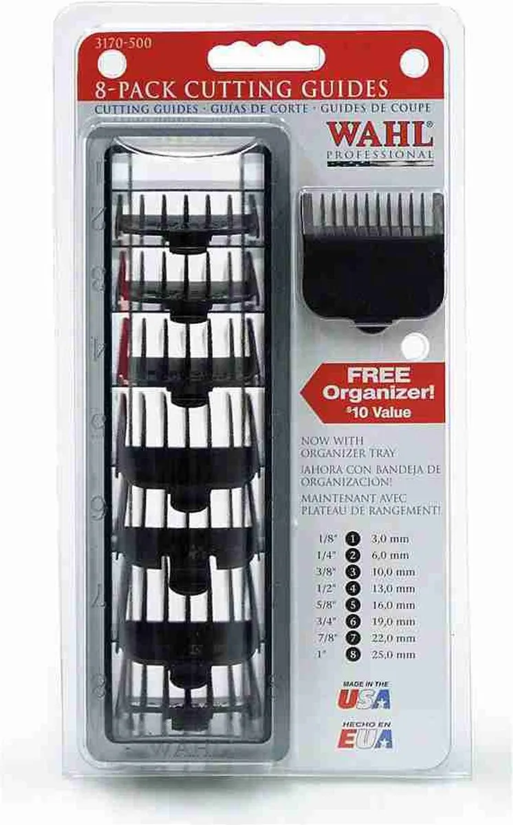 Wahl Opzetkammen Set 8 Stuks