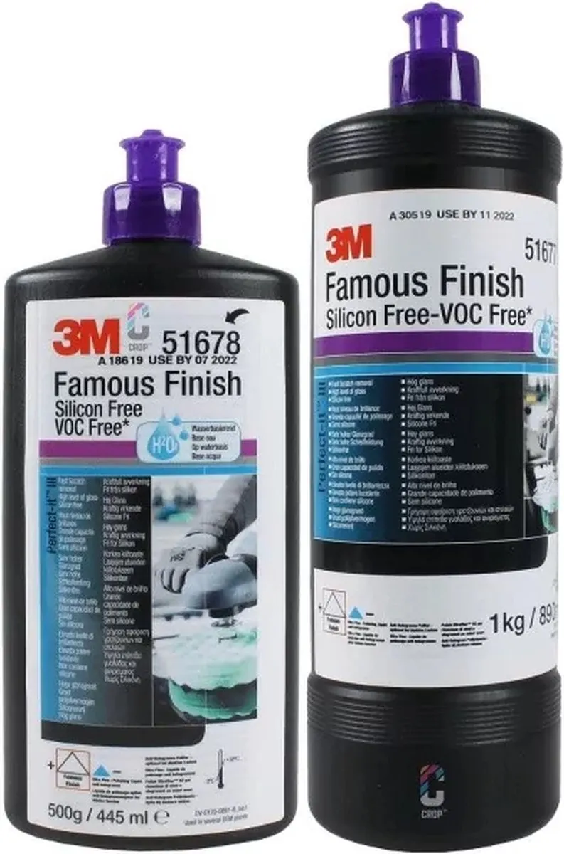 3M Perfect-It Famous Finish Polijstmiddel 1kg - Paarse dop