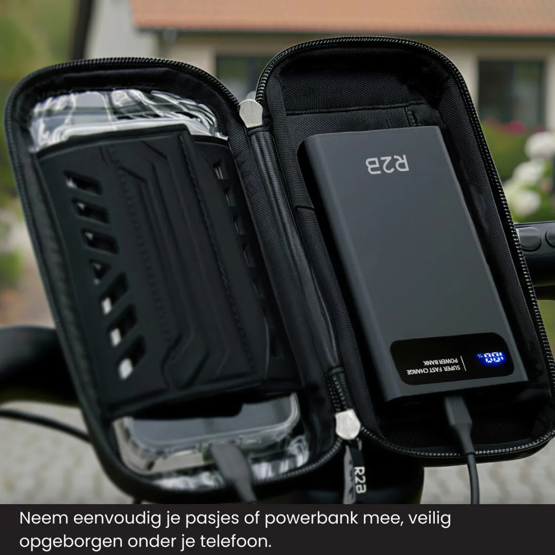 R2B Telefoonhouder Fiets Leiden - Universeel 7" - 360° Rotatie