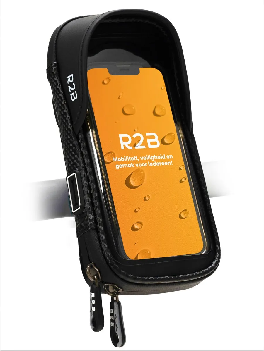 R2B Telefoonhouder Fiets Leiden - Universeel 7" - 360° Rotatie
