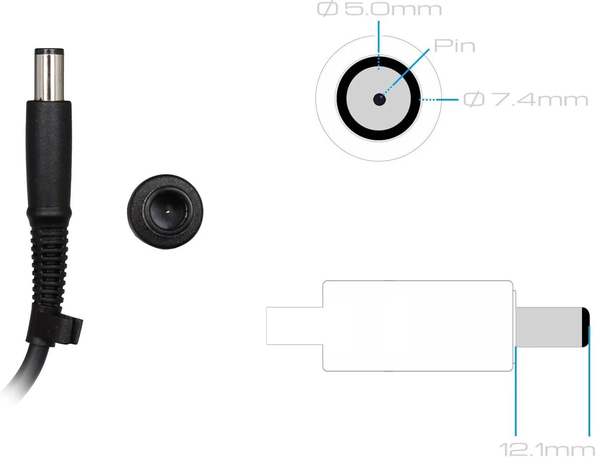 HP AL192AA Laptopoplader 150W - Zwart