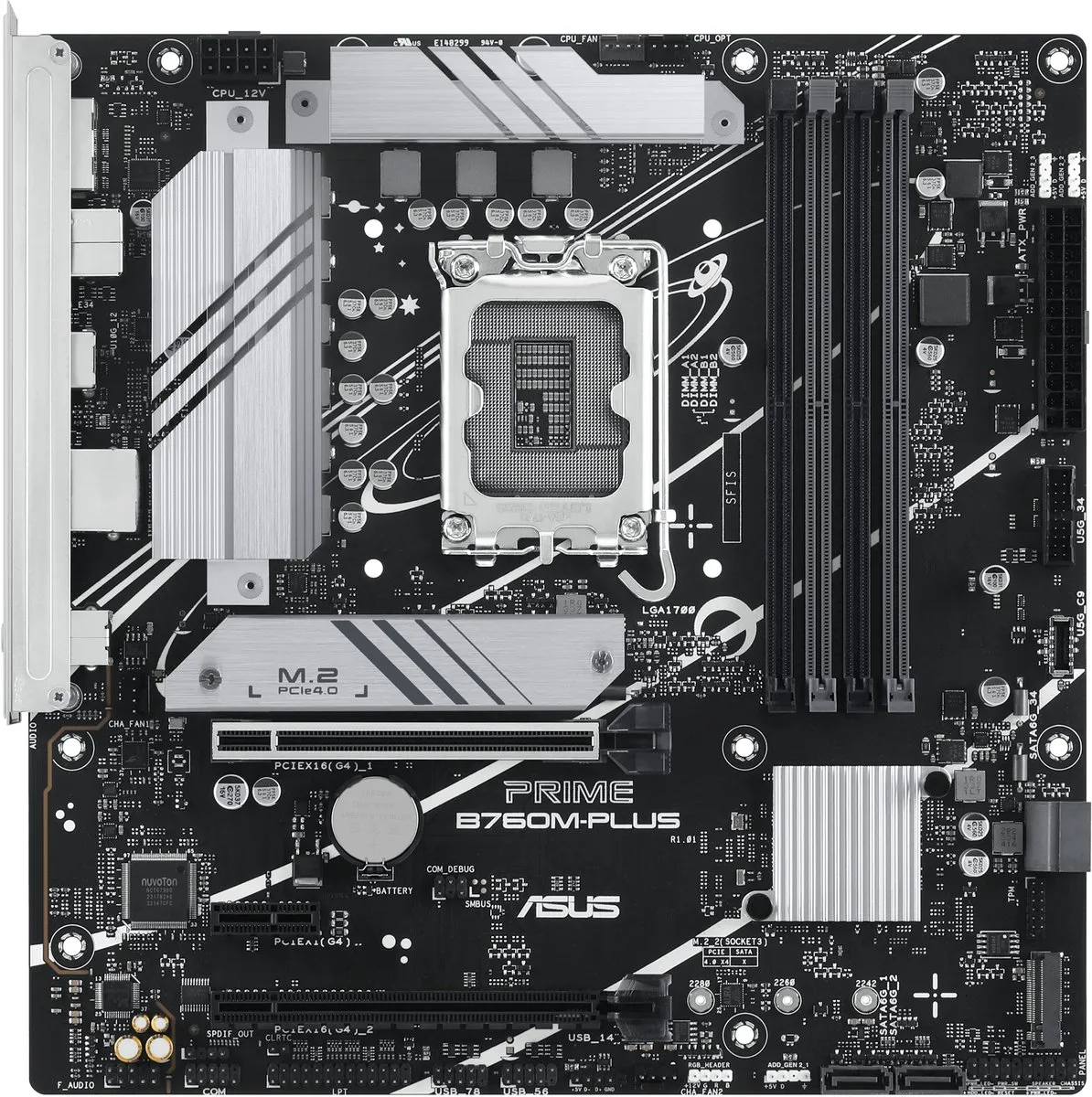 ASUS PRIME B760M-PLUS B760 LGA1700 Micro-ATX Moederbord