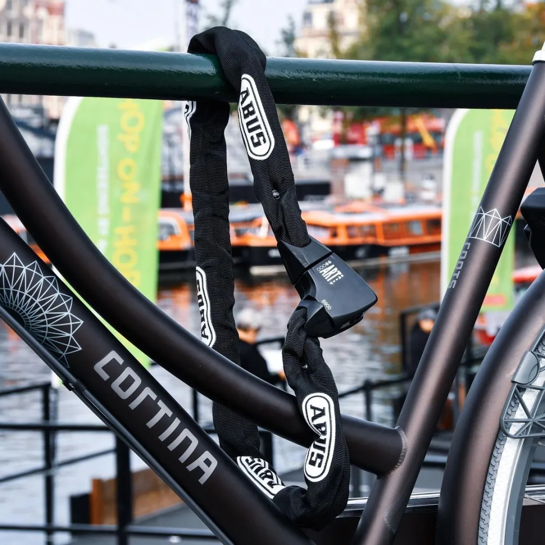 ABUS Kettingslot - 8 mm vierkantketting - Gehard staal - 85 cm - Zwart - ART2 goedgekeurd