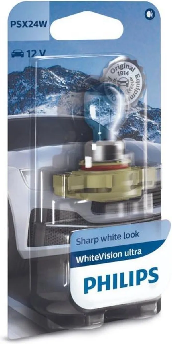 Philips WhiteVision Ultra PSX24W 12276WVUB1 Halogeenlamp 3700K