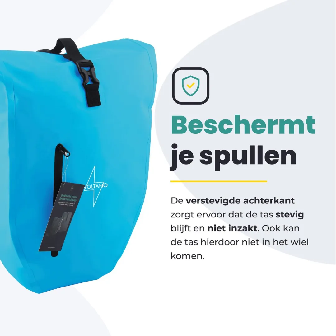 Voltano Luxe Fietstas 28L - Gletsjer Blauw