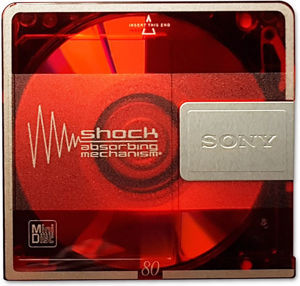 Sony 80 Min Recordable MD Color Collection - Rood