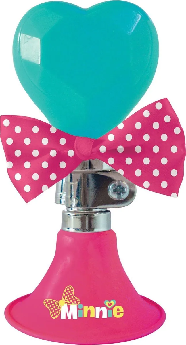 Disney Minnie Mouse Fietstoeter 6,5cm Roze/Mintgroen