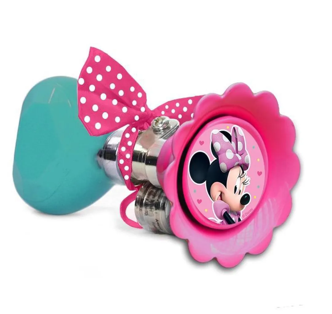 Disney Minnie Mouse Fietstoeter 6,5cm Roze/Mintgroen