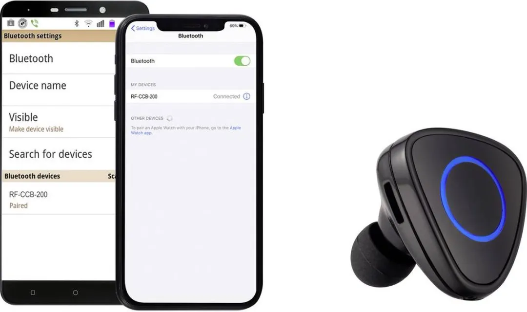 Renkforce RF-CCB-200 Bluetooth Handsfreekit - 2 uur gesprekstijd - Zwart