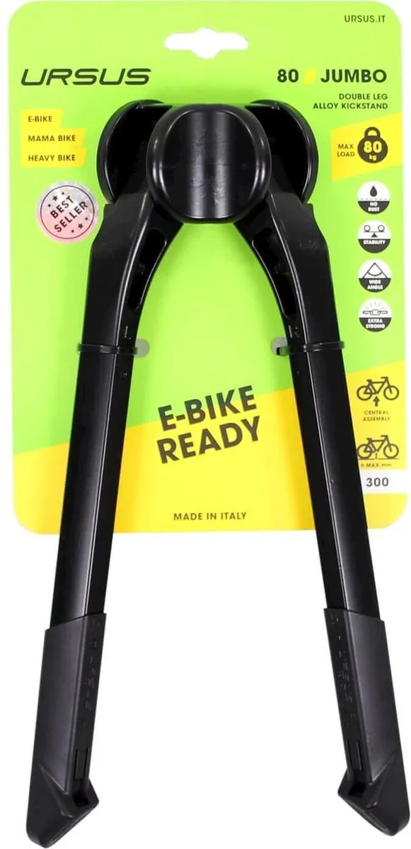 Ursus Dubbele Fietsstandaard 300mm - Zwart