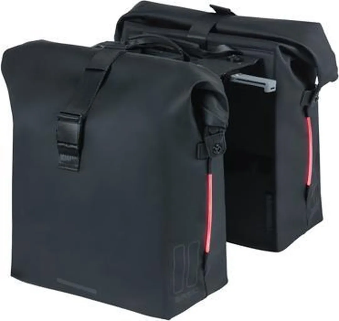 Basil SoHo Dubbele Fietstas - 41L - Zwart