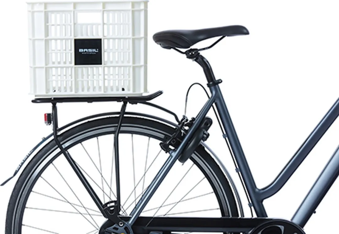 Basil Fietskrat L - 40L - Wit - afbeelding 6 van 6