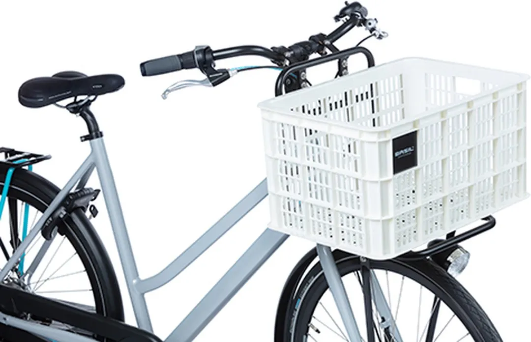 Basil Fietskrat L - 40L - Wit