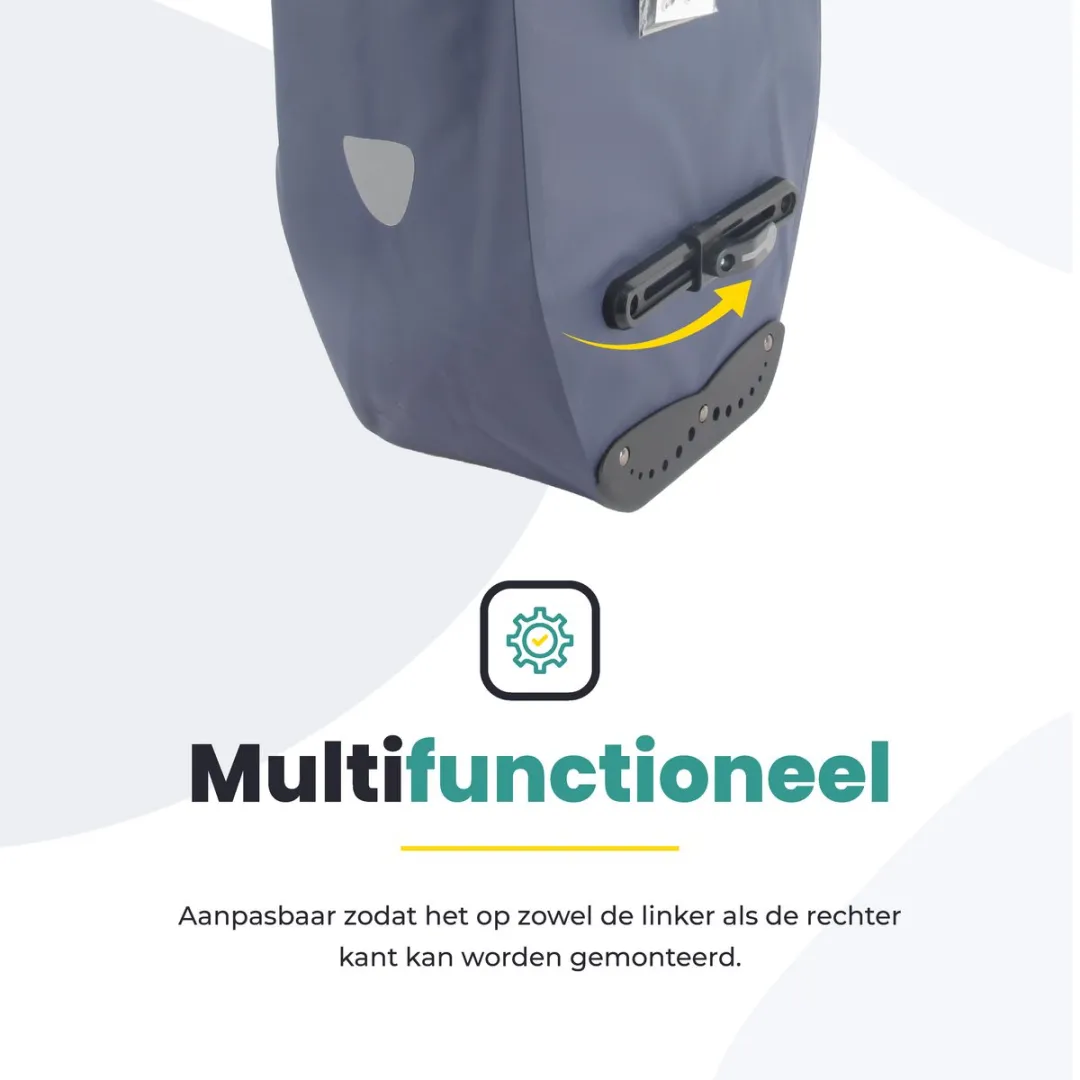 Voltano Luxe Fietstas 28L Marine - Waterdicht