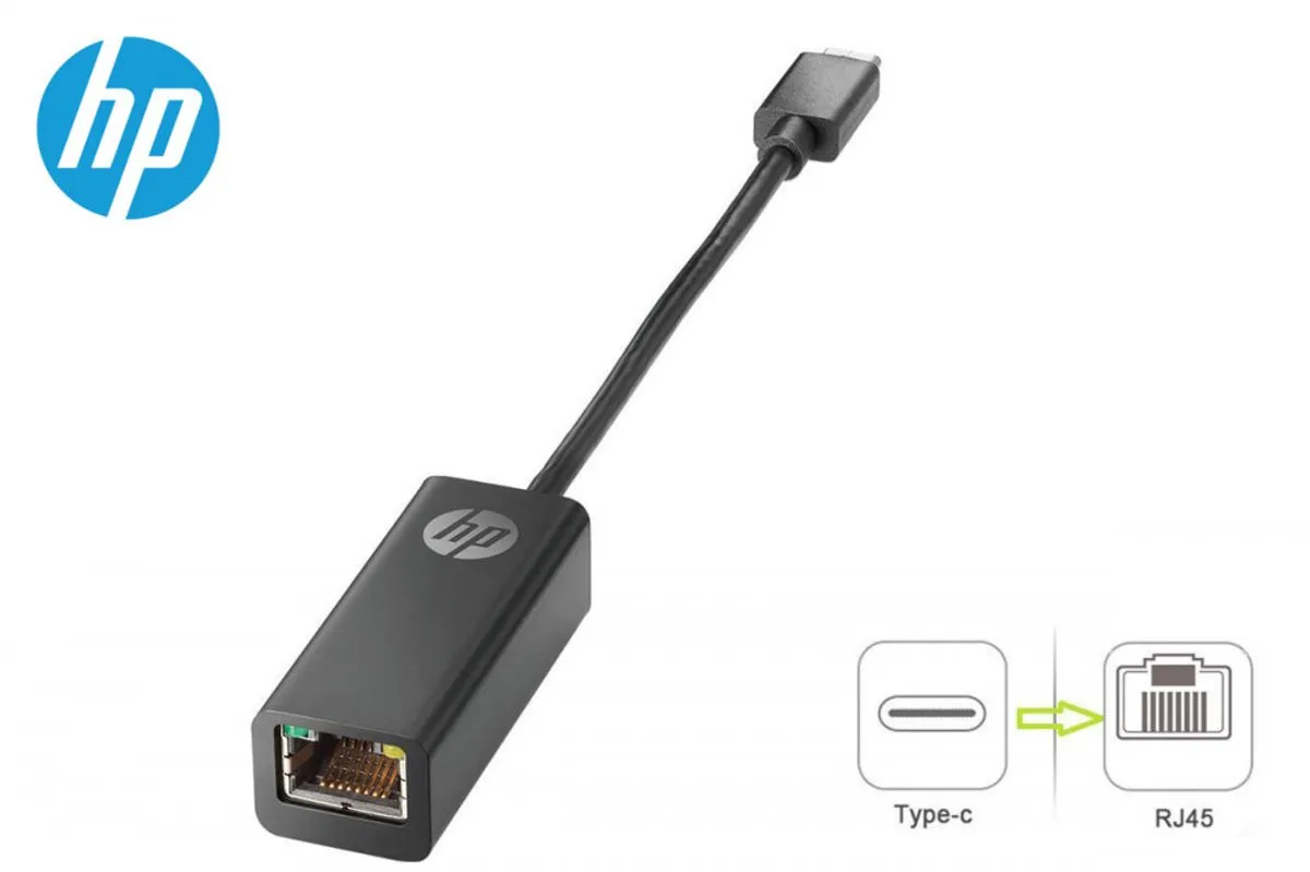 HP USB-C naar RJ45 Netwerkadapter - Zwart