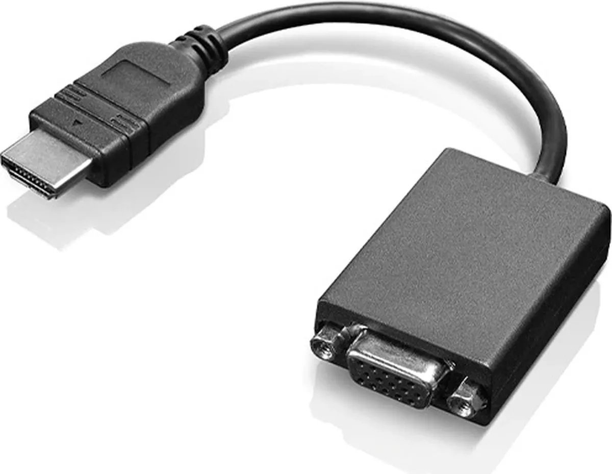 Lenovo VGA Kabel D-Sub Vrouwelijk 0.20m - Zwart