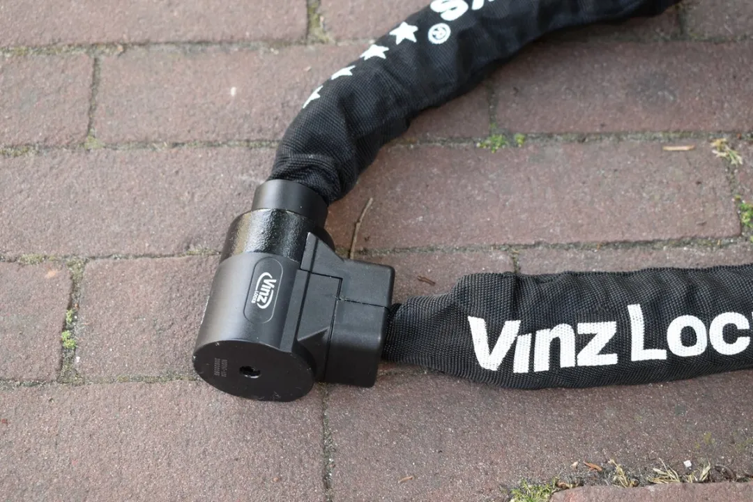 VINZ Janga ART4 Kettingslot 200cm - Zwart