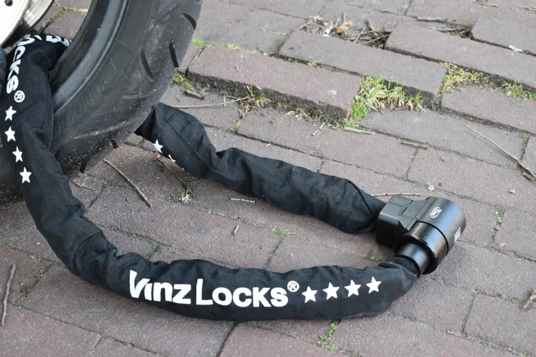 VINZ Janga ART4 Kettingslot 200cm - Zwart