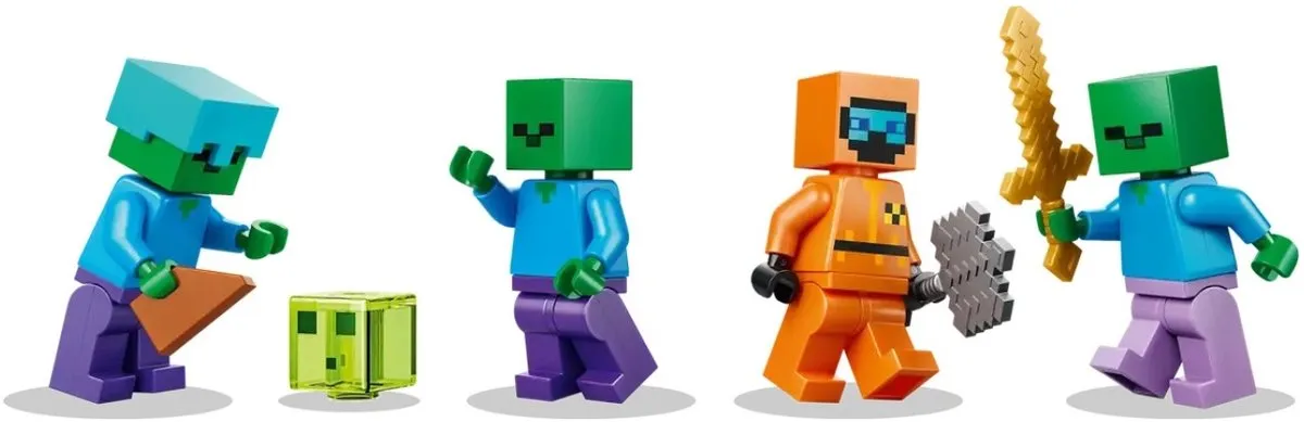 LEGO Minecraft Zombiekerker 21587 - 284 Stukken - 3 Minifiguren