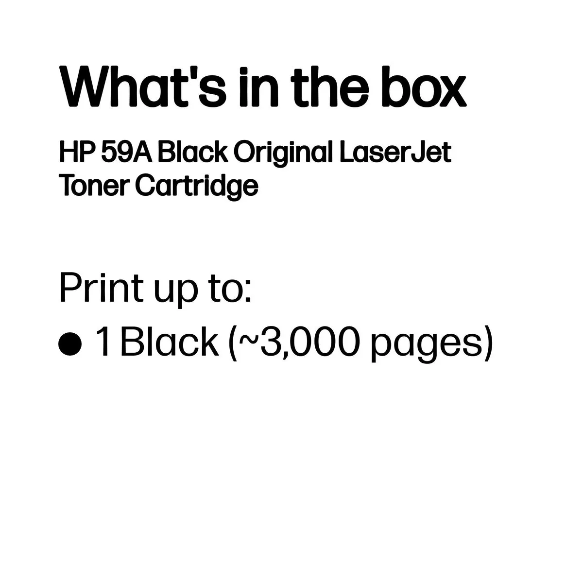 HP 59A Tonercartridge - 3000 Pagina's - Zwart