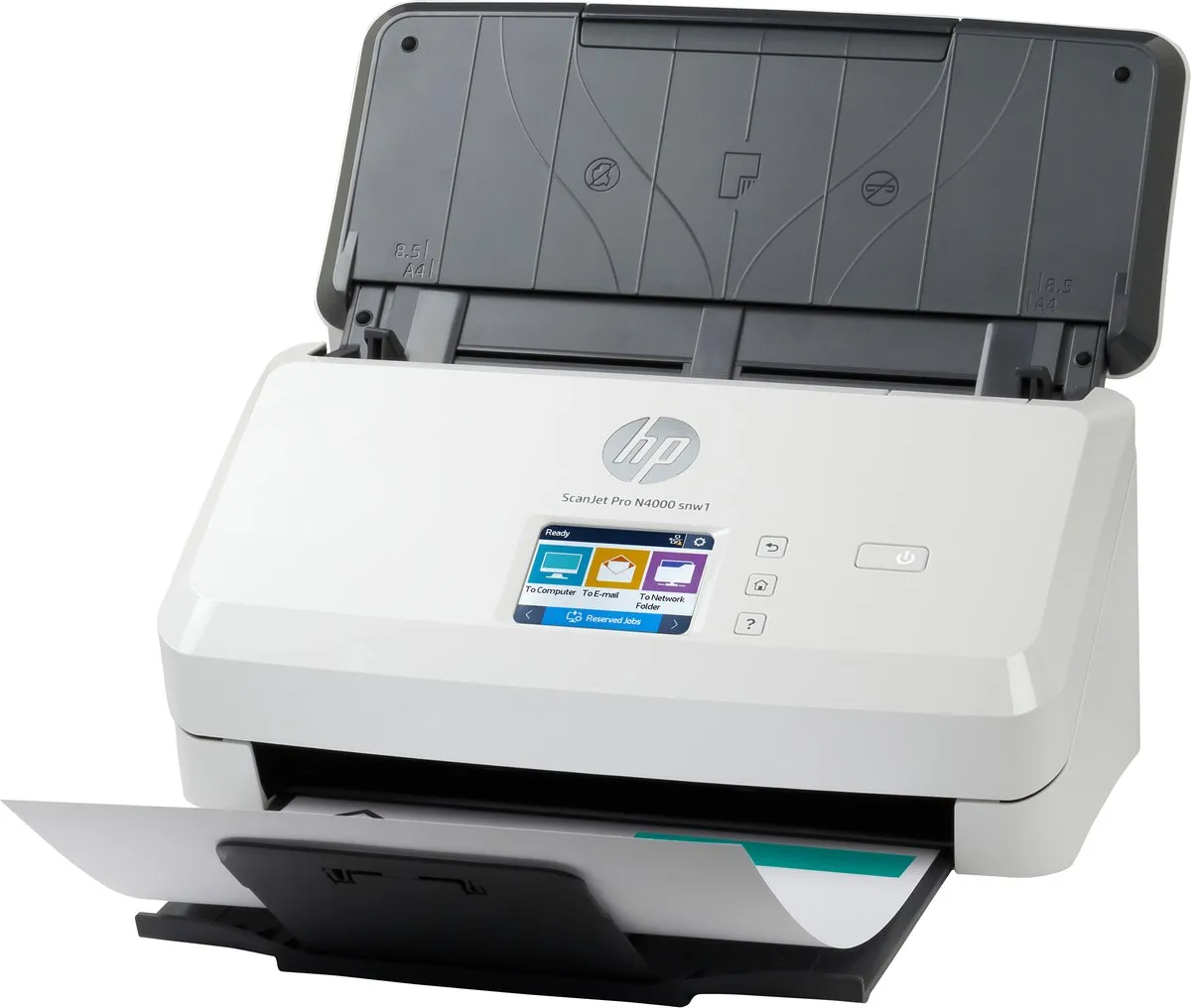 HP ScanJet Pro N4000 snw1 Scanner - A4 600x600 DPI - Zwart/Wit