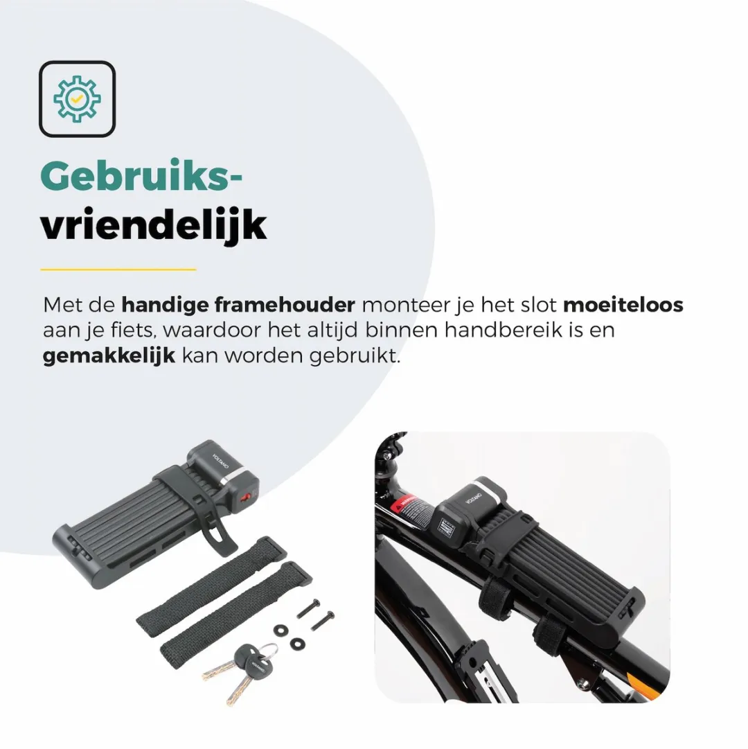 Voltano ART2 Pro Vouwslot 120cm - Zwart