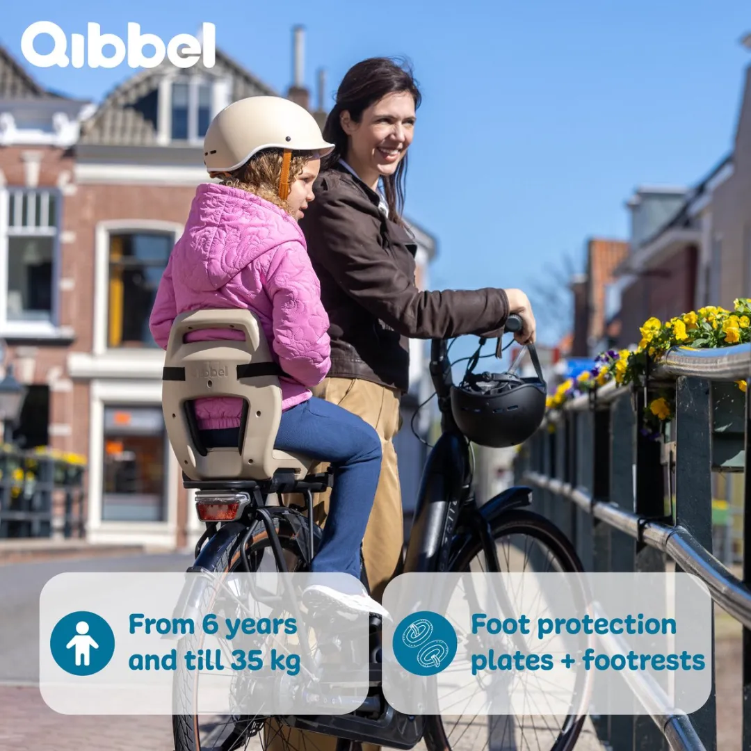 Qibbel Junior 6+ Fietsstoeltje Achter - Bruin