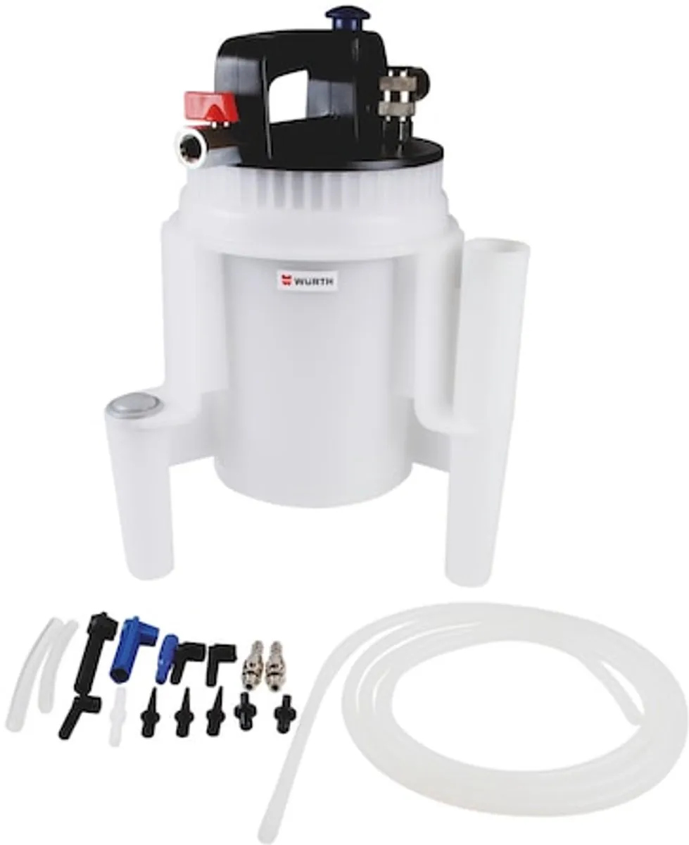 Würth Vacuüm Remontluchtingsset 18-delig - Transparant/Wit/Zwart/Blauw