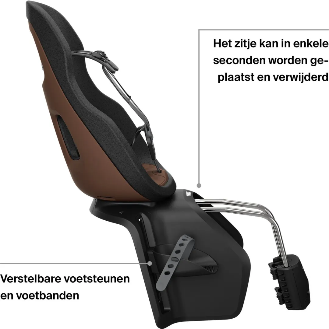 Thule Yepp Nexxt 2 Maxi Fietsstoeltje - Framebevestiging - Chocolade